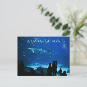 Atlanta Georgia Sights Postkarte (Stehend Vorderseite)