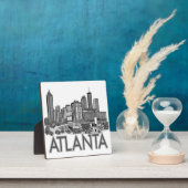 Atlanta Georgia Skyline Art Fotoplatte (InSitu)