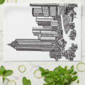 Atlanta Georgia Skyline Art Handtuch (Gefaltet)