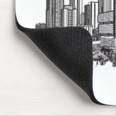 Atlanta Georgia Skyline Art Mousepad (Ecke)