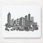 Atlanta Georgia Skyline Art Mousepad (Vorne)