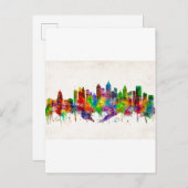 Atlanta Georgia Skyline Einladungspostkarte (Vorne/Hinten)