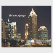 Atlanta, Georgia Skyline Geschenkpapier (Flach)