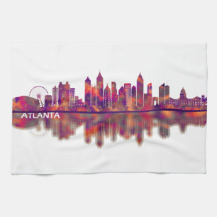 Atlanta Georgia Skyline Geschirrtuch