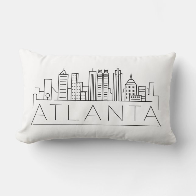 Atlanta, Georgia Skyline Lendenkissen (Vorderseite)