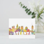 ATLANTA GEORGIA SKYLINE MCLR 2 - POSTKARTE (Stehend Vorderseite)