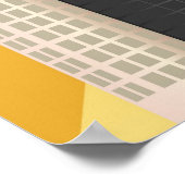 Atlanta Georgia Skyline mit Peach Illustration Po Poster (Ecke)