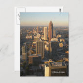 Atlanta Georgia Skyline Post Card Postkarte (Vorne/Hinten)