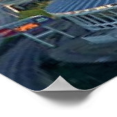 Atlanta Georgia Skyline Poster (Ecke)