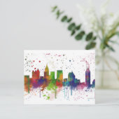 ATLANTA GEORGIA SKYLINE POSTKARTE (Stehend Vorderseite)