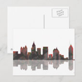 Atlanta Georgia Skyline Postkarte (Vorne/Hinten)