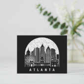 Atlanta Georgia Skyline Postkarte (Stehend Vorderseite)