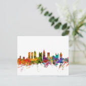 Atlanta Georgia Skyline Postkarte (Stehend Vorderseite)