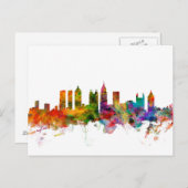 Atlanta Georgia Skyline Postkarte (Vorne/Hinten)