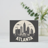 Atlanta Georgia Skyline Postkarte (Stehend Vorderseite)