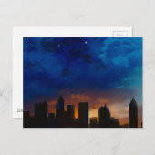 ATLANTA GEORGIA SKYLINE POSTKARTE (Vorne/Hinten)