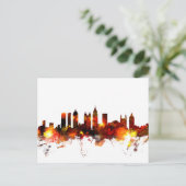 Atlanta Georgia Skyline Postkarte (Stehend Vorderseite)