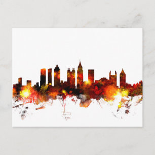 Atlanta Georgia Skyline Postkarte