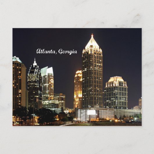 Atlanta, Georgia Skyline Postkarte (Vorderseite)