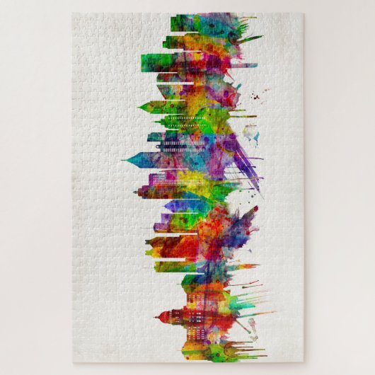 Atlanta Georgia Skyline Puzzle (Vertikal)