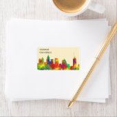 Atlanta Georgia Skyline-SG Adressaufkleber (Insitu)