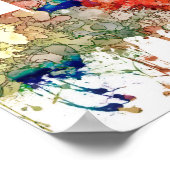 Atlanta Georgia Skyline SG-Faded Glory Poster (Ecke)