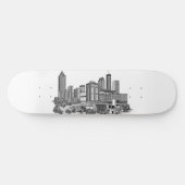 Atlanta Georgia Skyline Skateboard (Horizontal)
