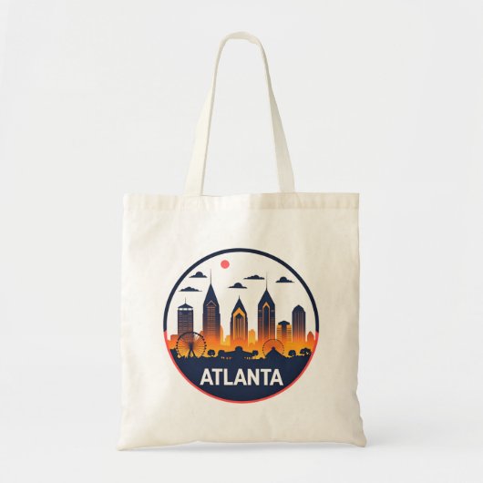 Atlanta Georgia Skyline Tragetasche (Vorne)