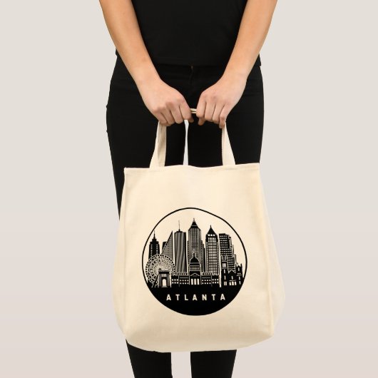 Atlanta Georgia Skyline Tragetasche (Vorderseite (Produkt))
