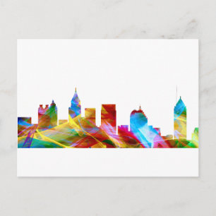 ATLANTA GEORGIA SKYLINE VIBRANCE - POSTKARTE