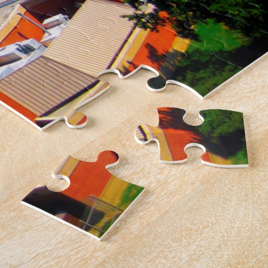 Atlanta Georgia Skyline. Weihnachtsgrüße Puzzle (Seite)