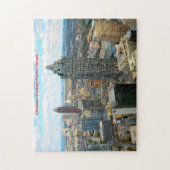 Atlanta Georgia Skyline. Weihnachtsgrüße Puzzle (Vertikal)