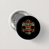 Atlanta Georgia Stadt Button (Vorne & Hinten)