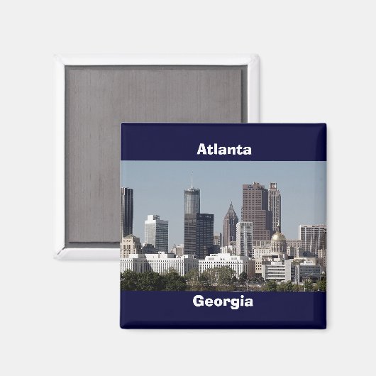 Atlanta georgia Stadtbild Magnet (Vorderseite/Rückseite)