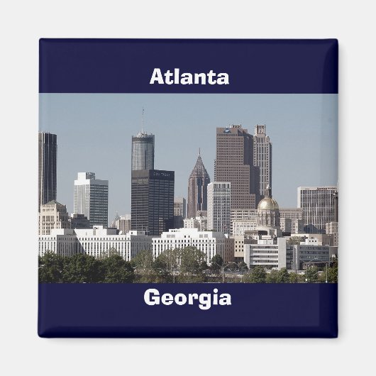 Atlanta georgia Stadtbild Magnet (Vorne)