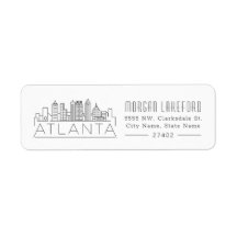 Atlanta, Georgia Stylized Skyline |