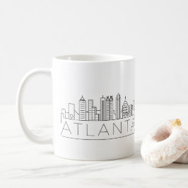 Atlanta Georgia Stylized Skyline Kaffeetasse