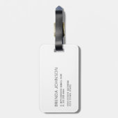 Atlanta, Georgia Stylized Skyline Luggage Tag Gepäckanhänger (Rückseite vertikal)