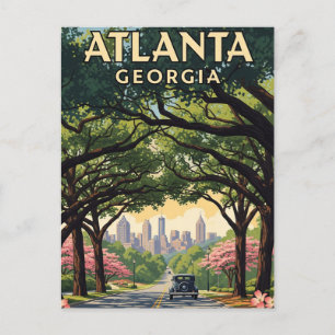 Atlanta Georgia Travel Postkarte