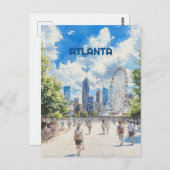 Atlanta Georgia Travel Postkarte (Vorne/Hinten)