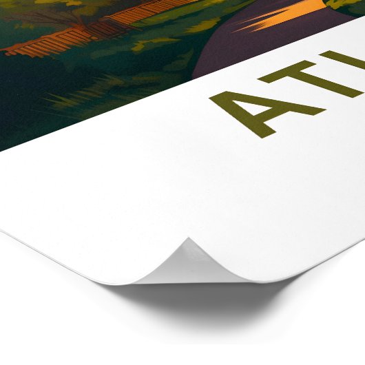 Atlanta Georgia Travel Print Poster (Ecke)