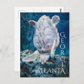 Atlanta Georgia Turtle Dive Postkarte (Vorne/Hinten)