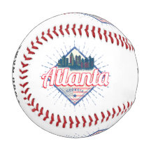 Atlanta Georgia United Staaten Retro Skyline