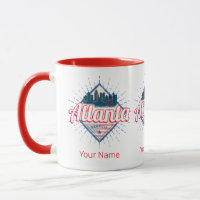 Atlanta Georgia United Staaten Retro Skyline