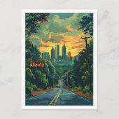 Atlanta Georgia USA Berühmter Reiseort Postkarte (Vorderseite)
