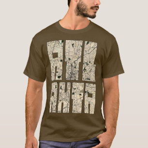 Atlanta Georgia USA City Map Vintag TS T-Shirt