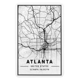 Atlanta Georgia USA City Travel City Map Magnet