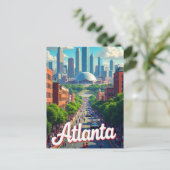 Atlanta Georgia USA Famous Travel Place Postkarte (Stehend Vorderseite)