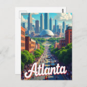 Atlanta Georgia USA Famous Travel Place Postkarte (Vorne/Hinten)