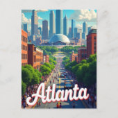 Atlanta Georgia USA Famous Travel Place Postkarte (Vorderseite)
